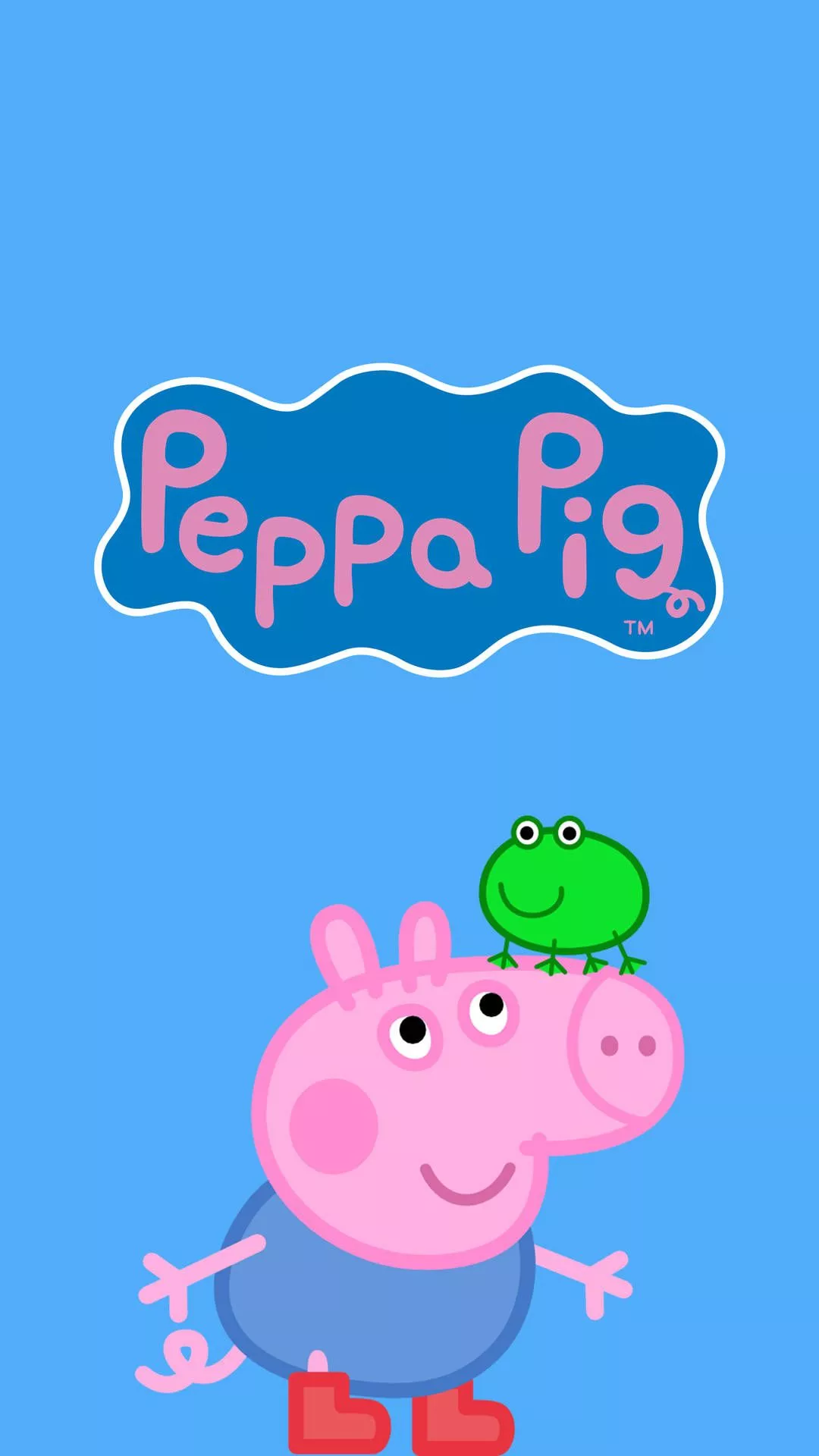 Peppa Pig And George With His Toy Mr