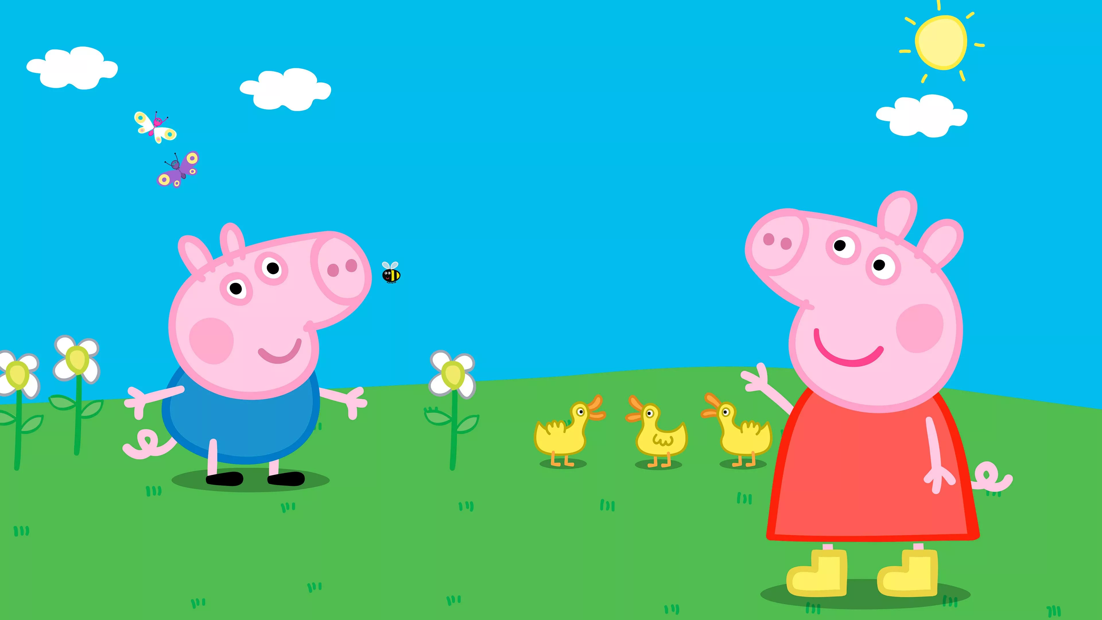 George Pig Wallpaper 4K, Peppa Pig, TV