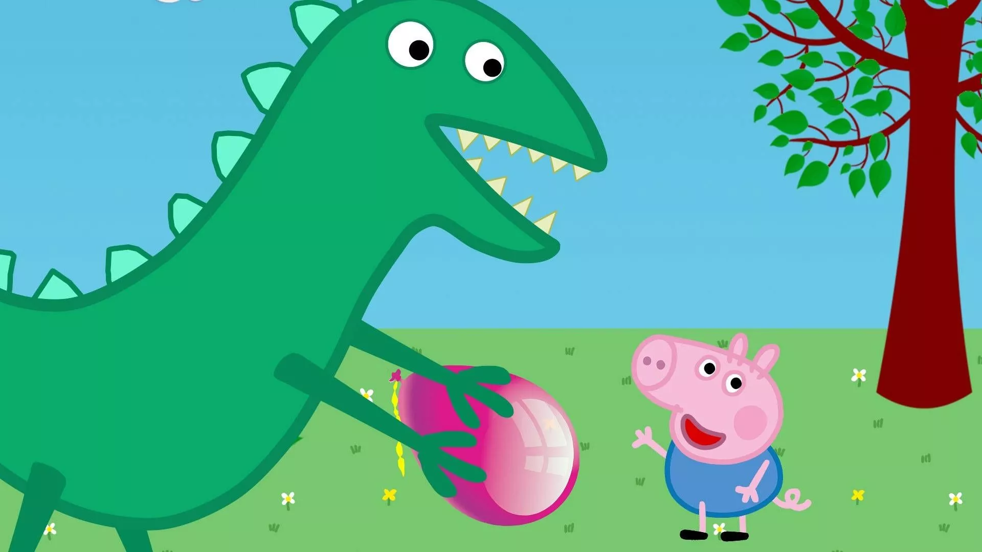 Dinosaur Peppa Pig Wallpaper