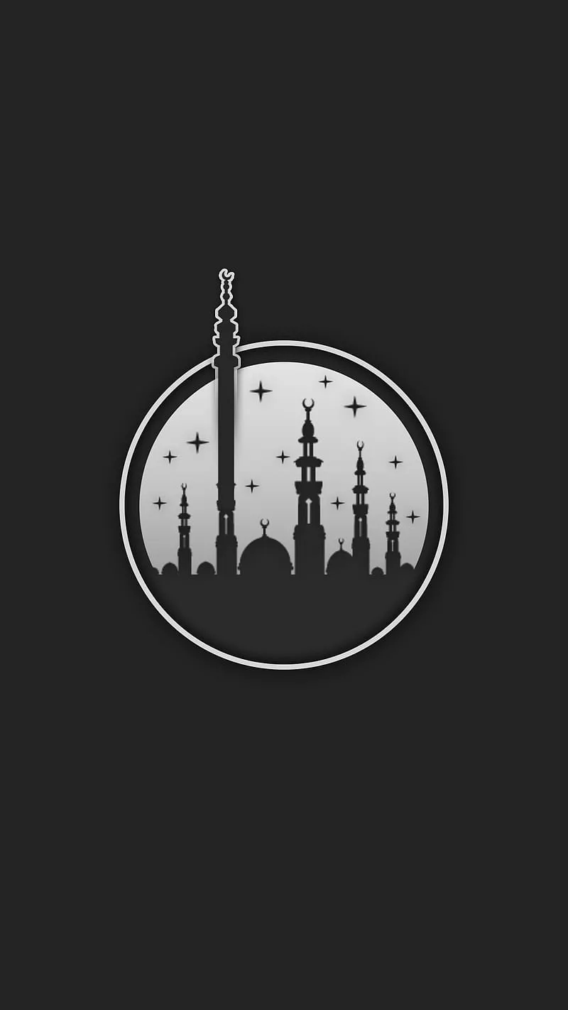 HD black mosque wallpaper