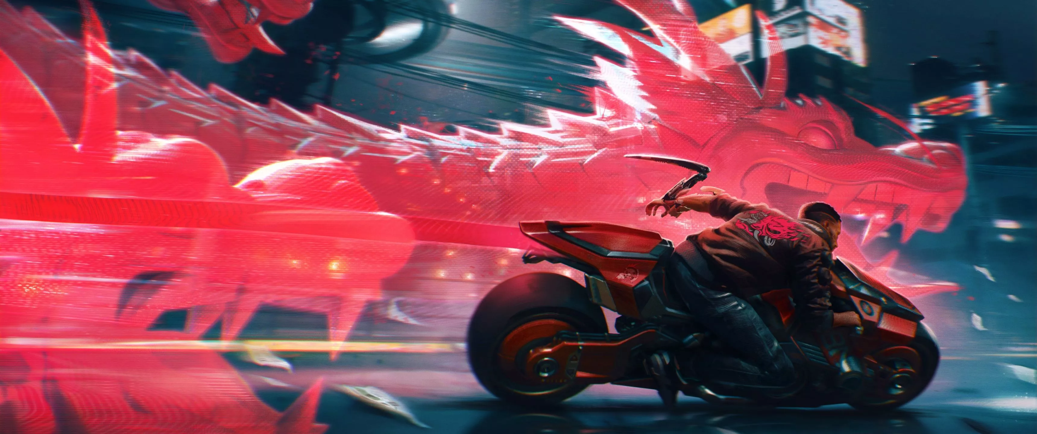 Cyberpunk 2077 Wallpaper 4K, Dragon