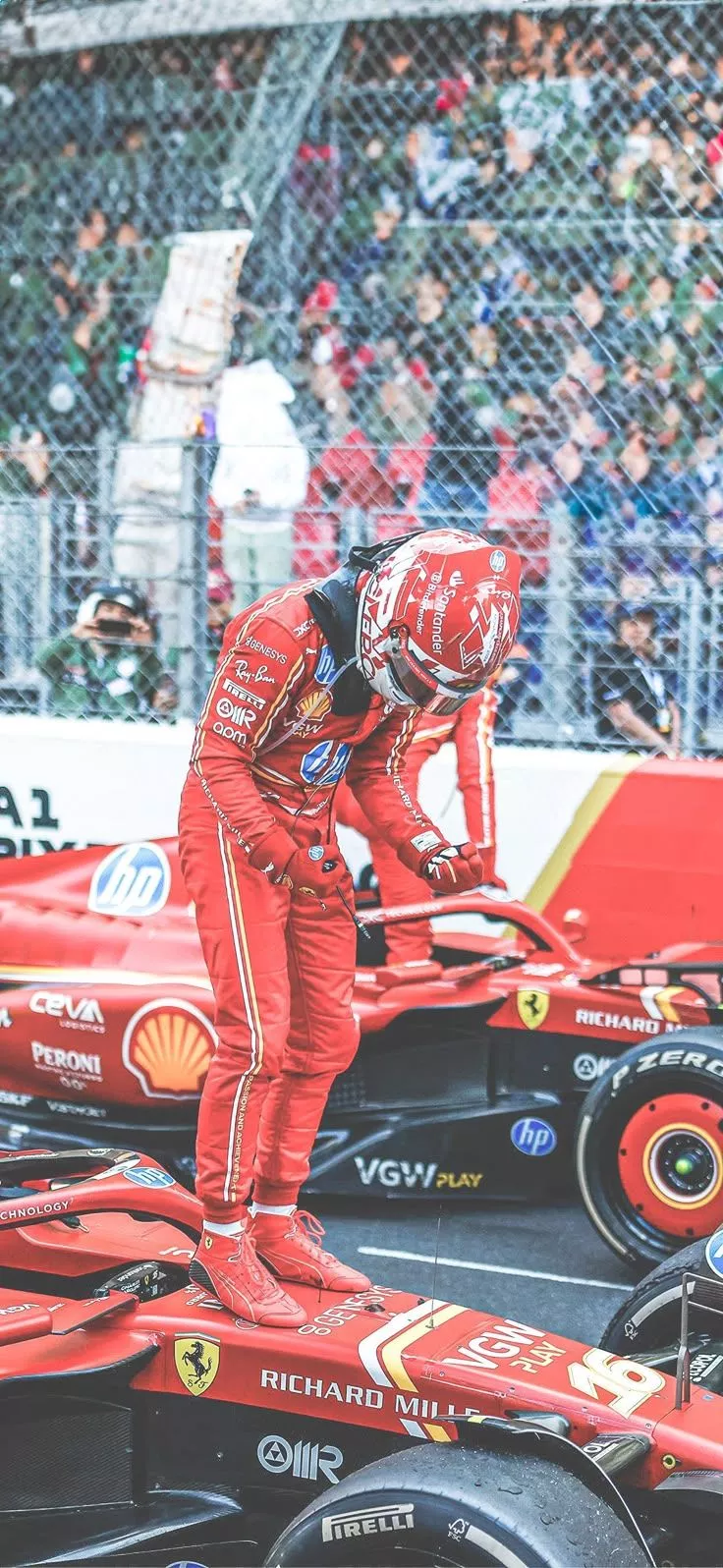 Charles Leclerc Scuderia Ferrari Monaco Grand Prix 2024 F1 Wallpaper