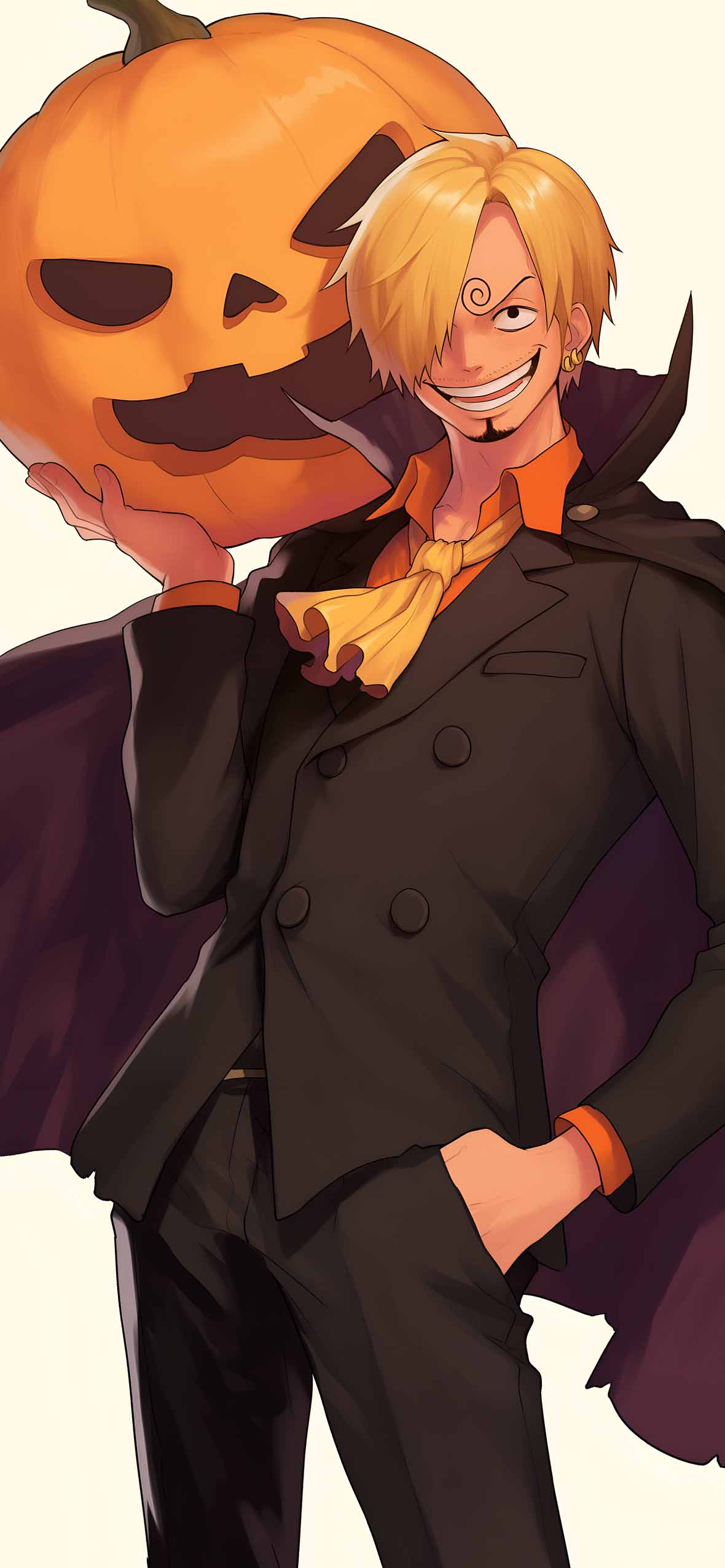 Sanji With Pumpkin Halloween One Piece