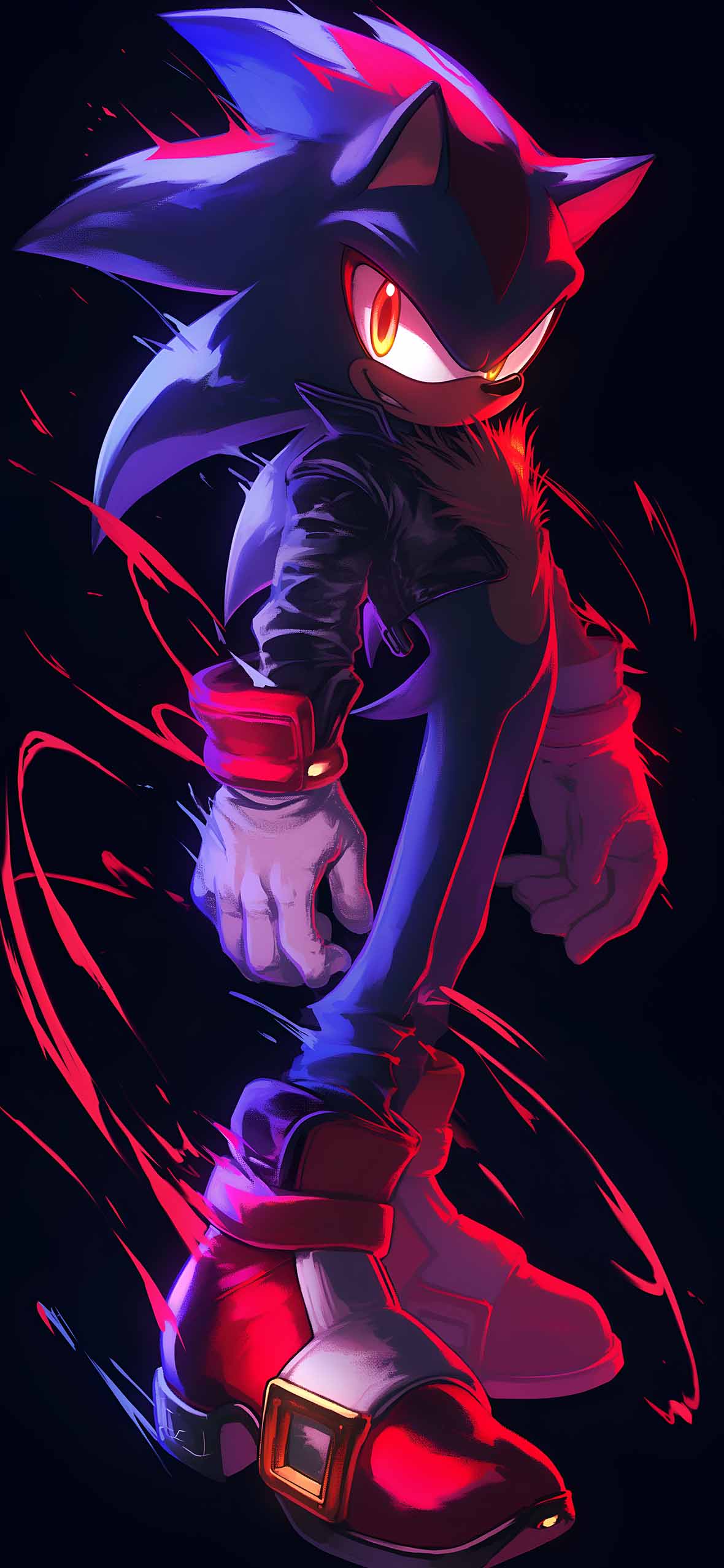 Hedgehog Dark Glow Wallpaper