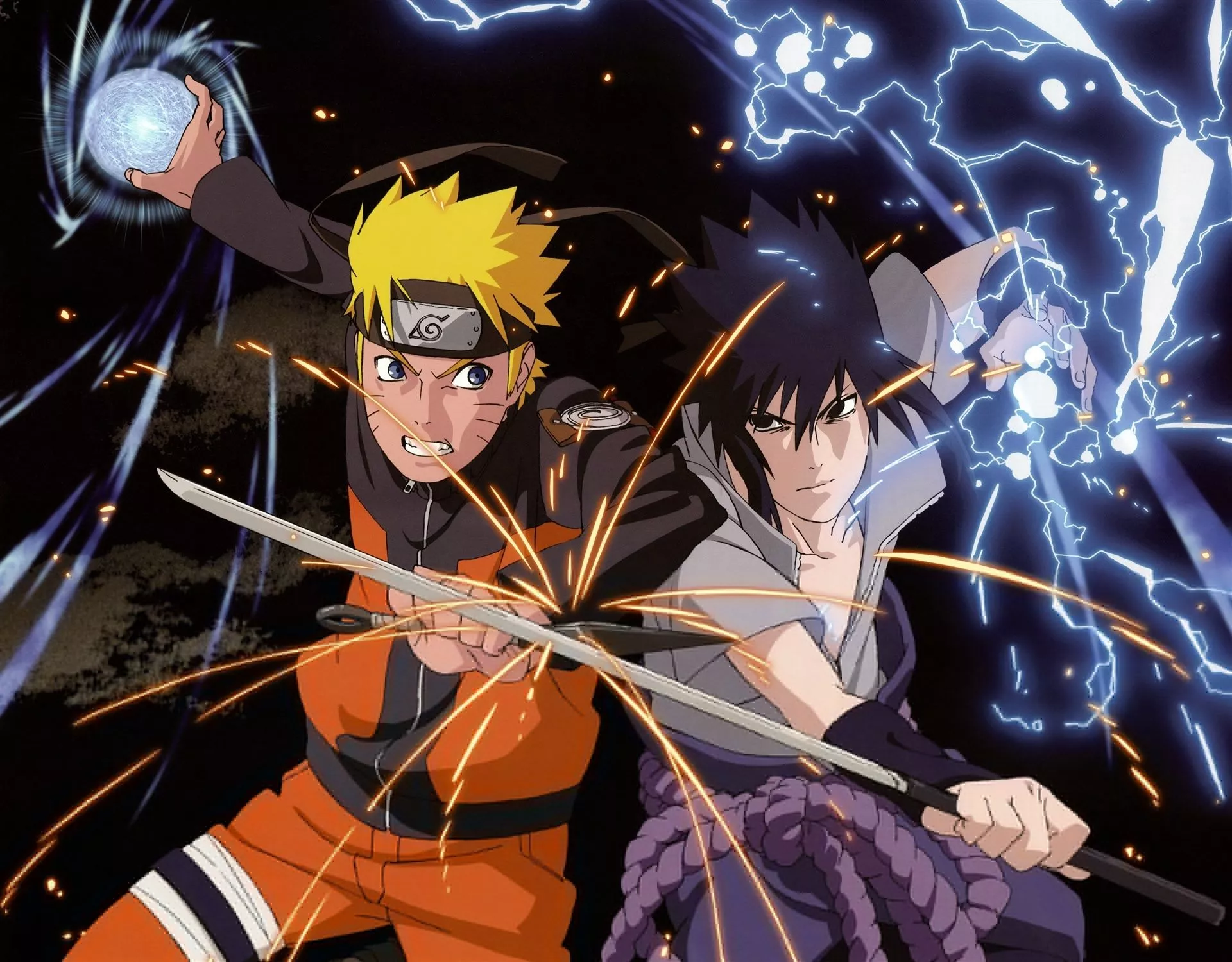 Wallpaper black, Anime, naruto, sasuke