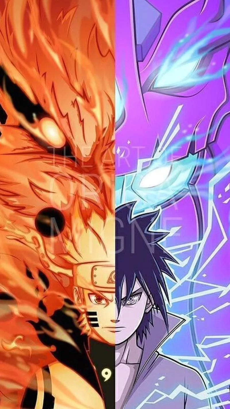 Naruto and Sasuke, legends, powers