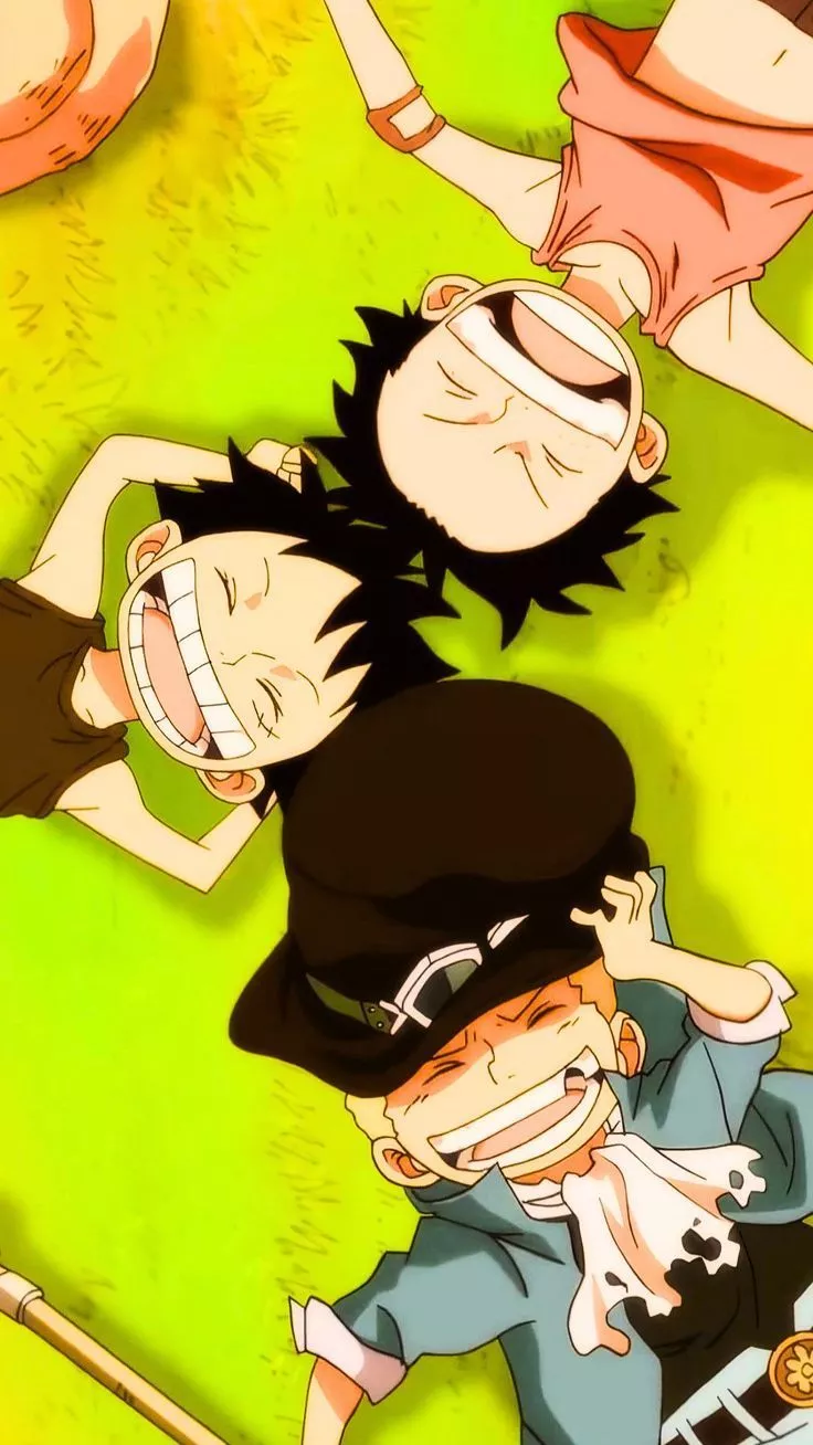 Kid Luffy, Ace, Sabo