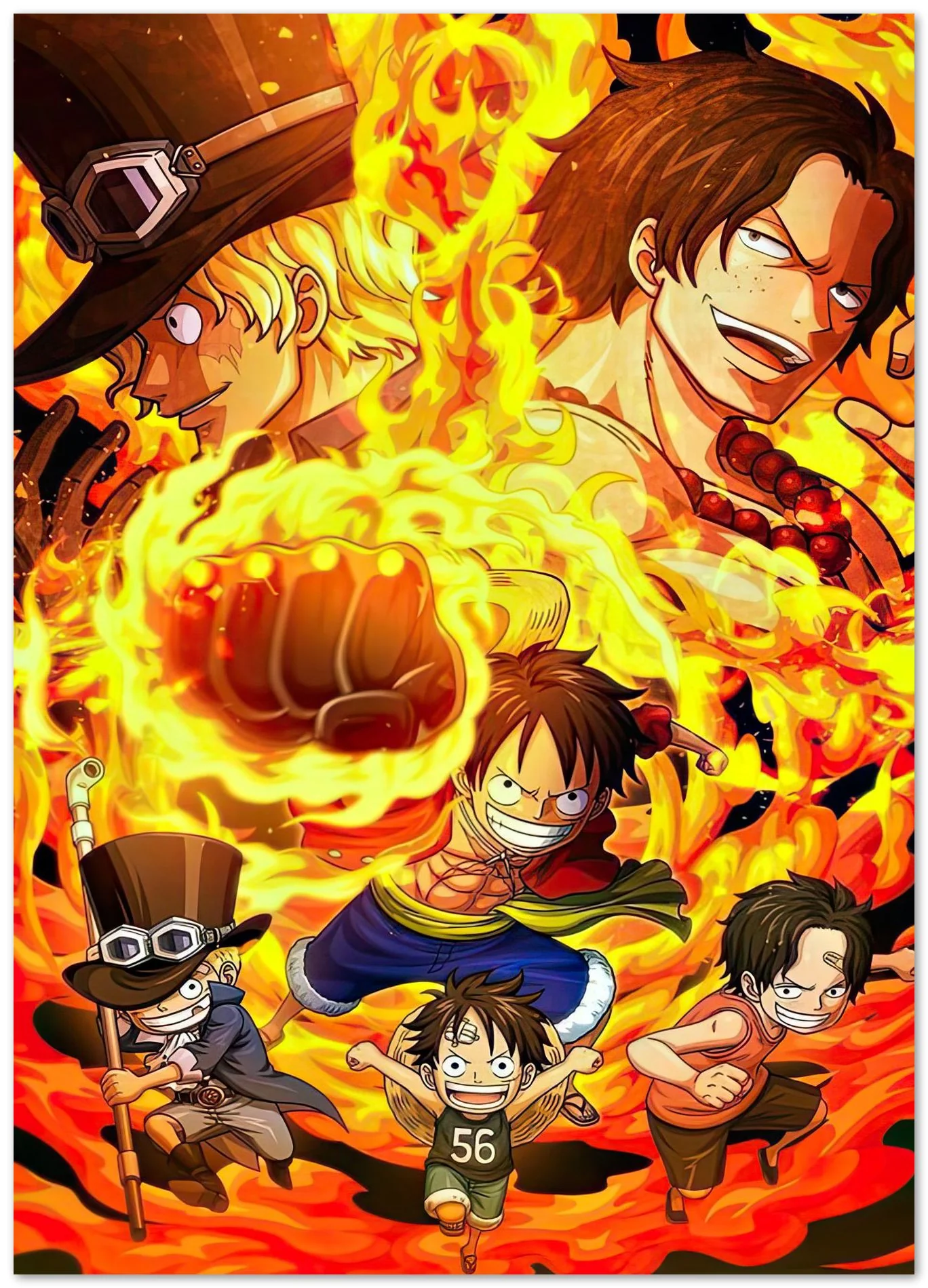 luffy, ace, and sabo