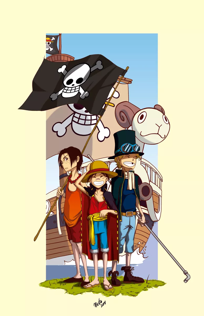 Luffy, Ace and Sabo. Image - Behance