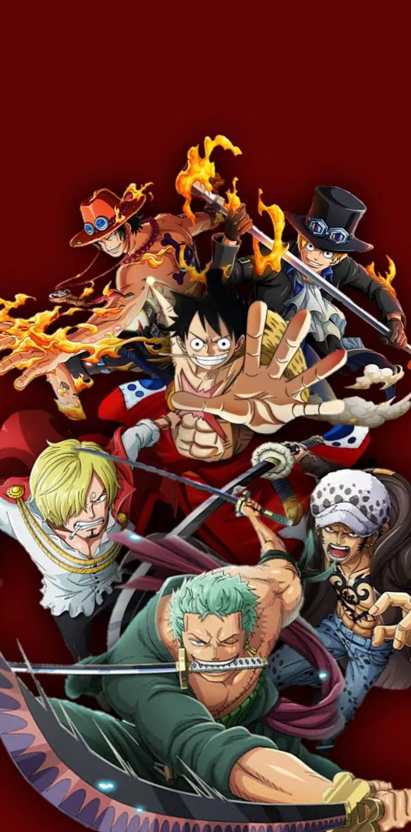 Kings, ace, law, luffy, one, piece
