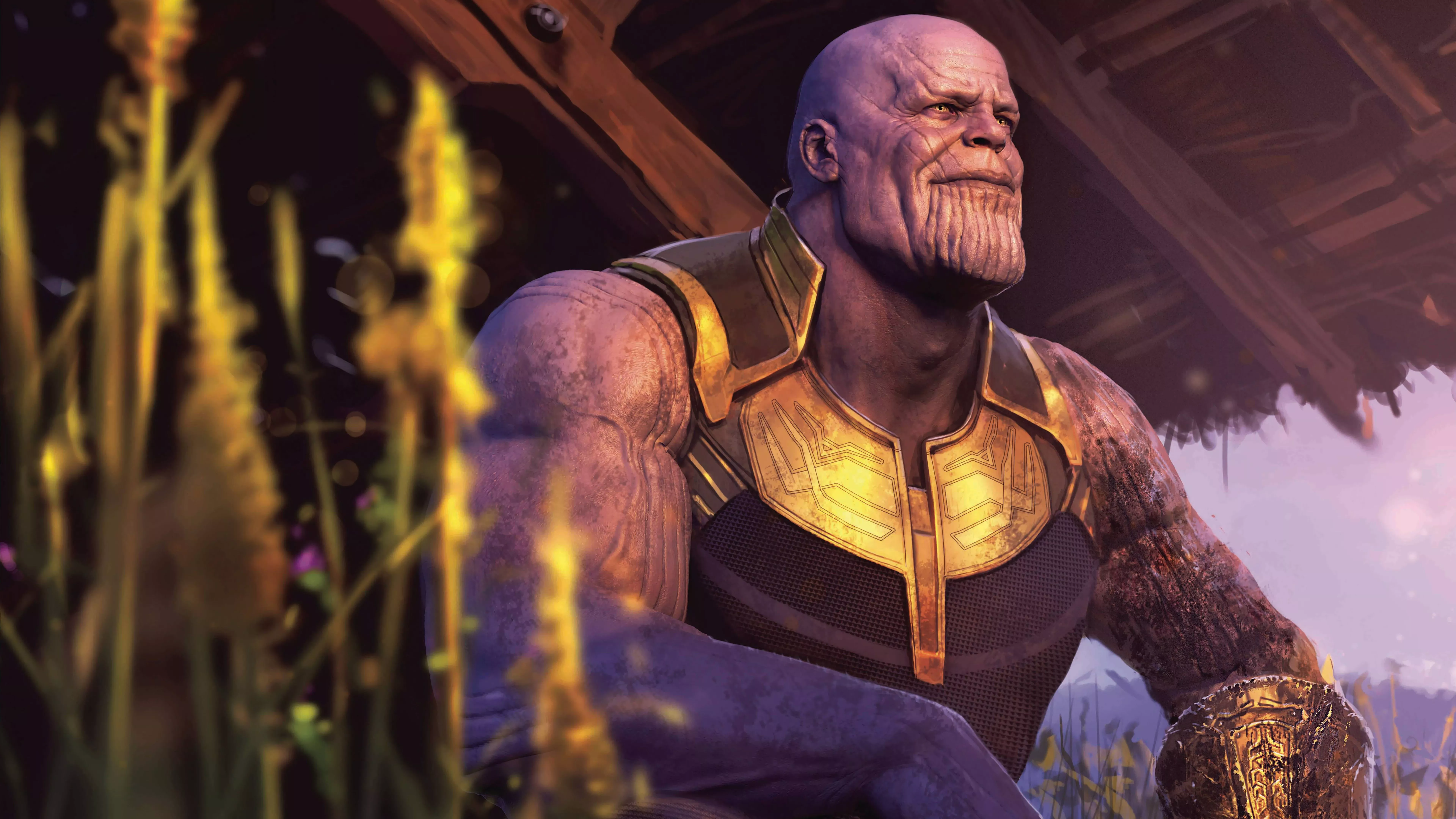 8K Avengers Endgame Thanos Wallpaper