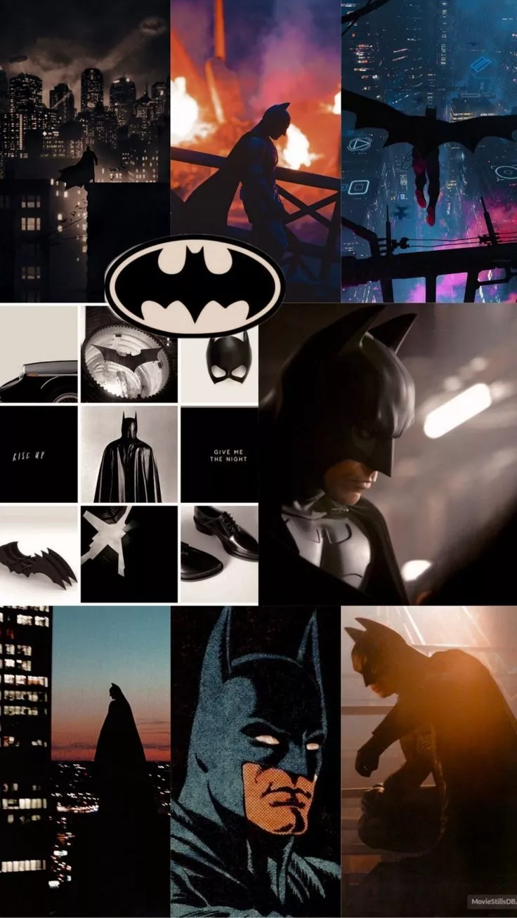 Batman aesthetic wallpaper collage