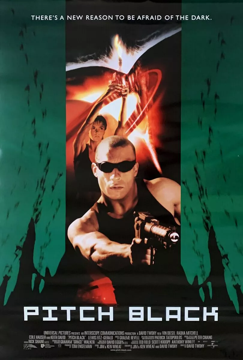 PITCH BLACK MOVIE POSTER 2 Sided