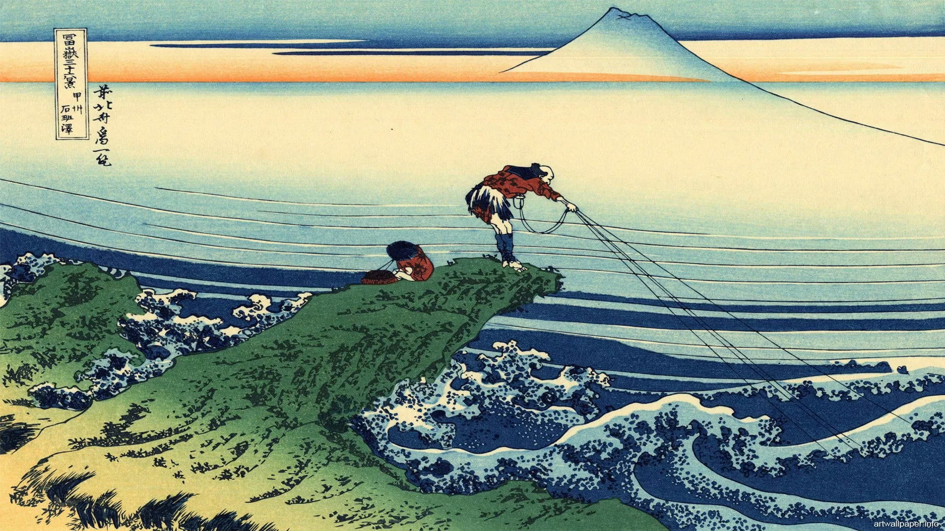 Japanese Art Of Fishing Wallpaper