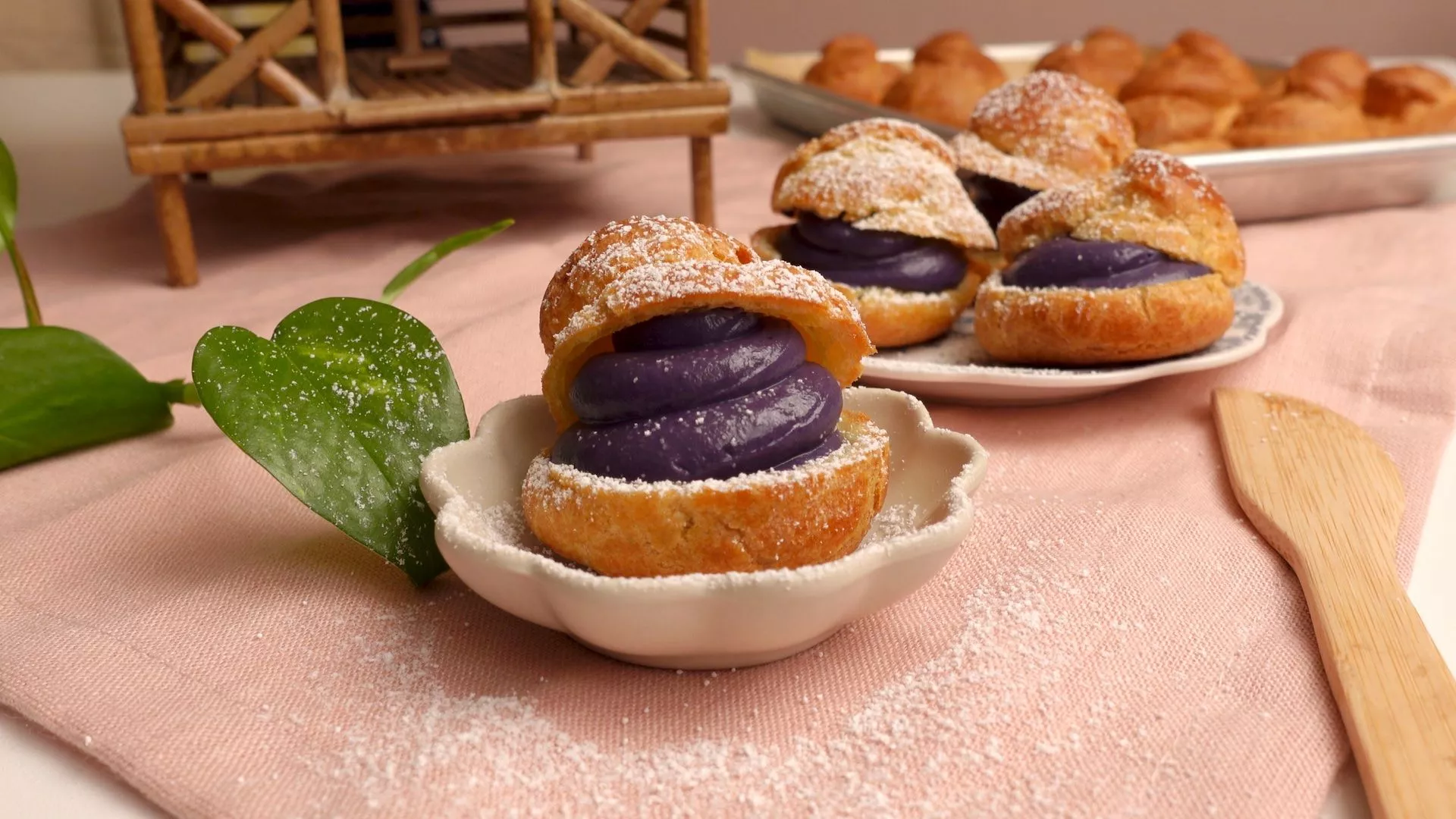 Ube Cream Puff