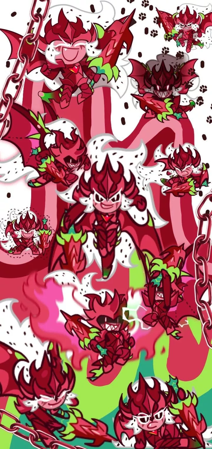 Wallpaper with Pitaya Dragon Cookie