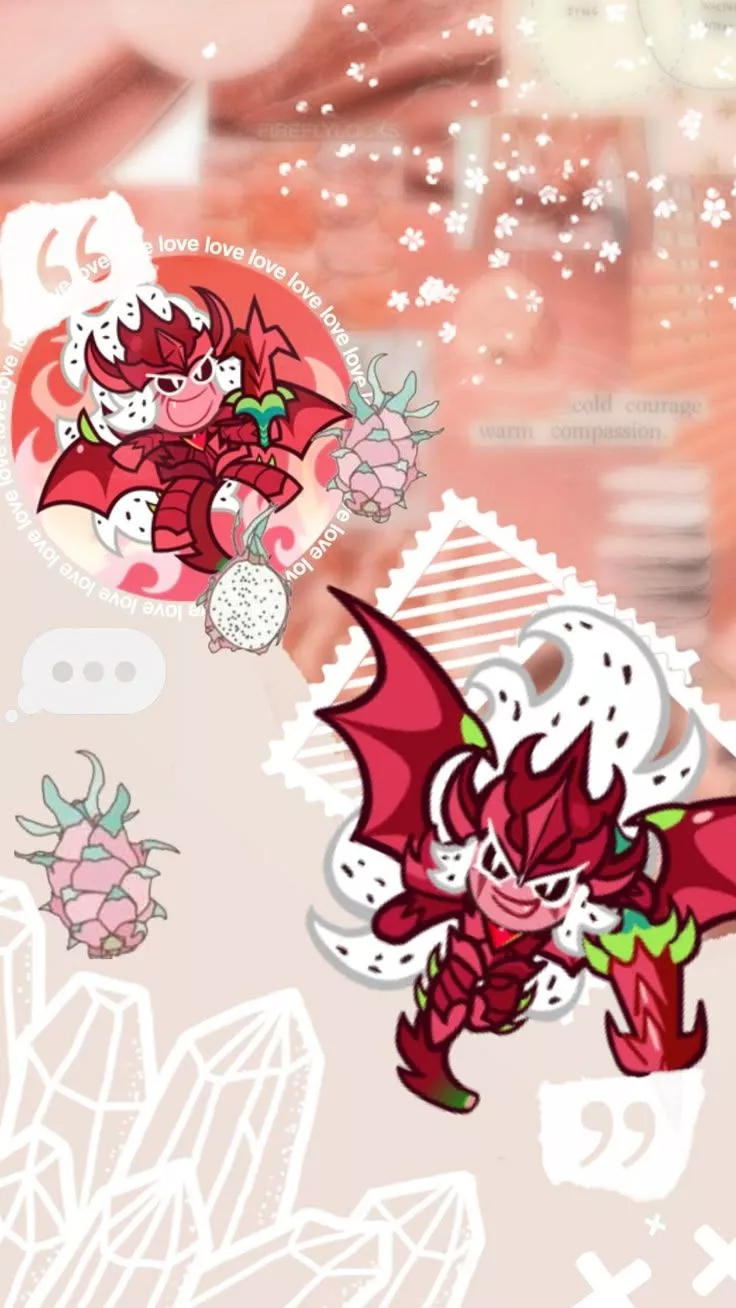 Pitaya cookie dragon background