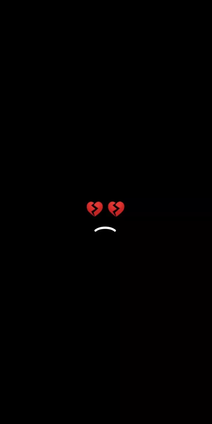 Sad face black wallpaper