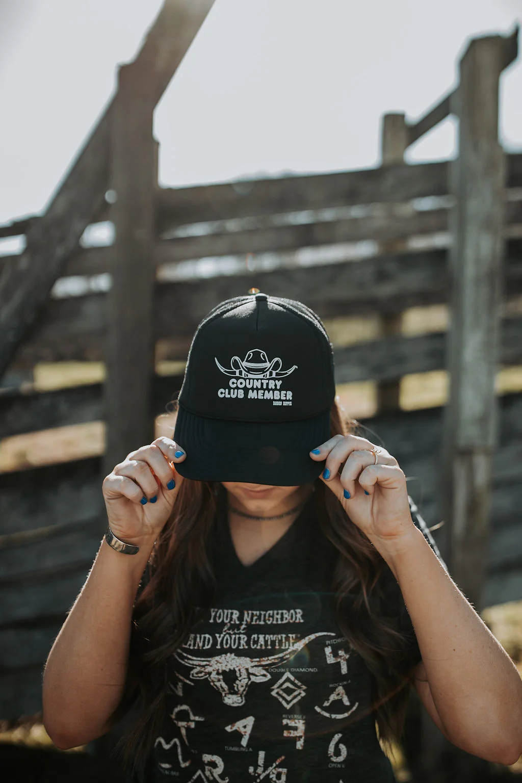 COUNTRY CLUB MEMBER BLACK TRUCKER