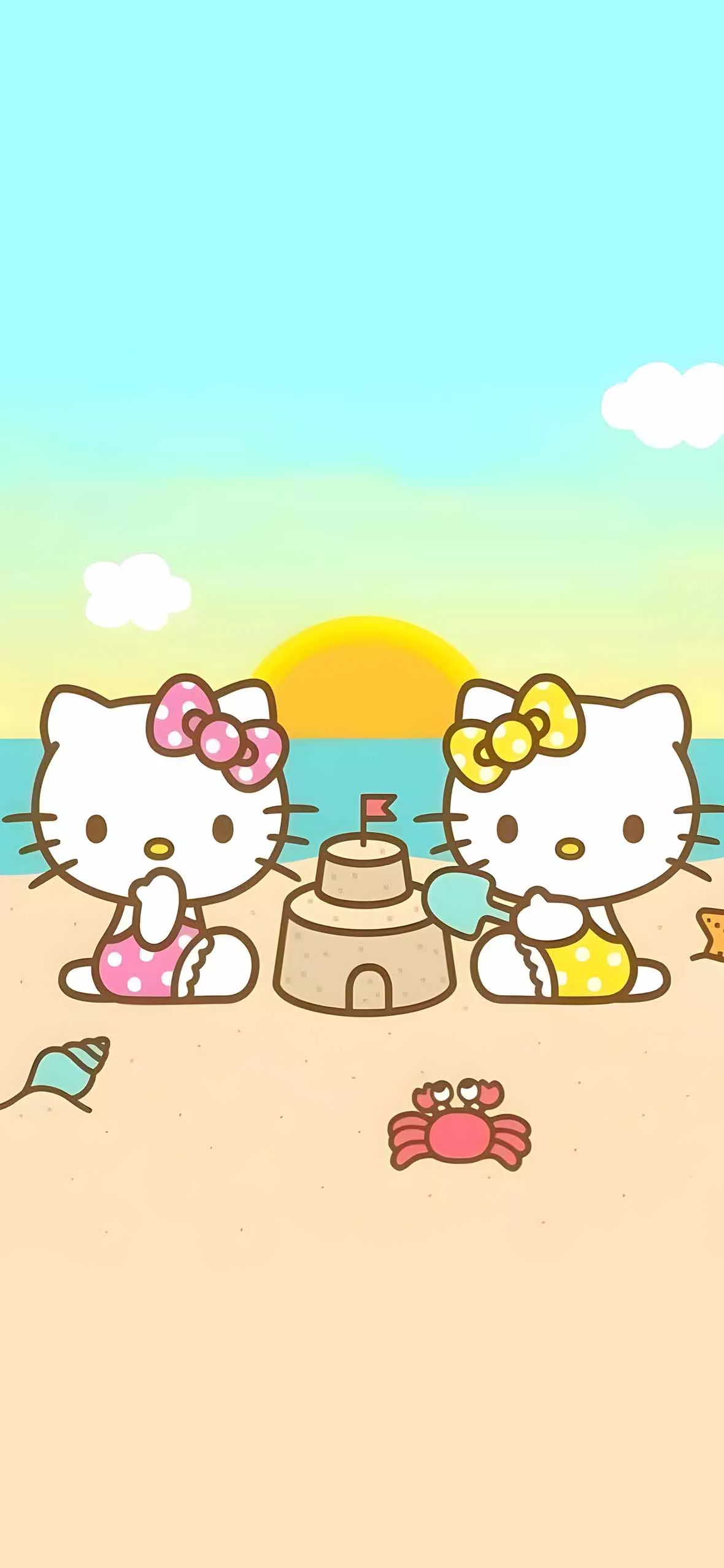 Hello Kitty Summer Beach Wallpaper