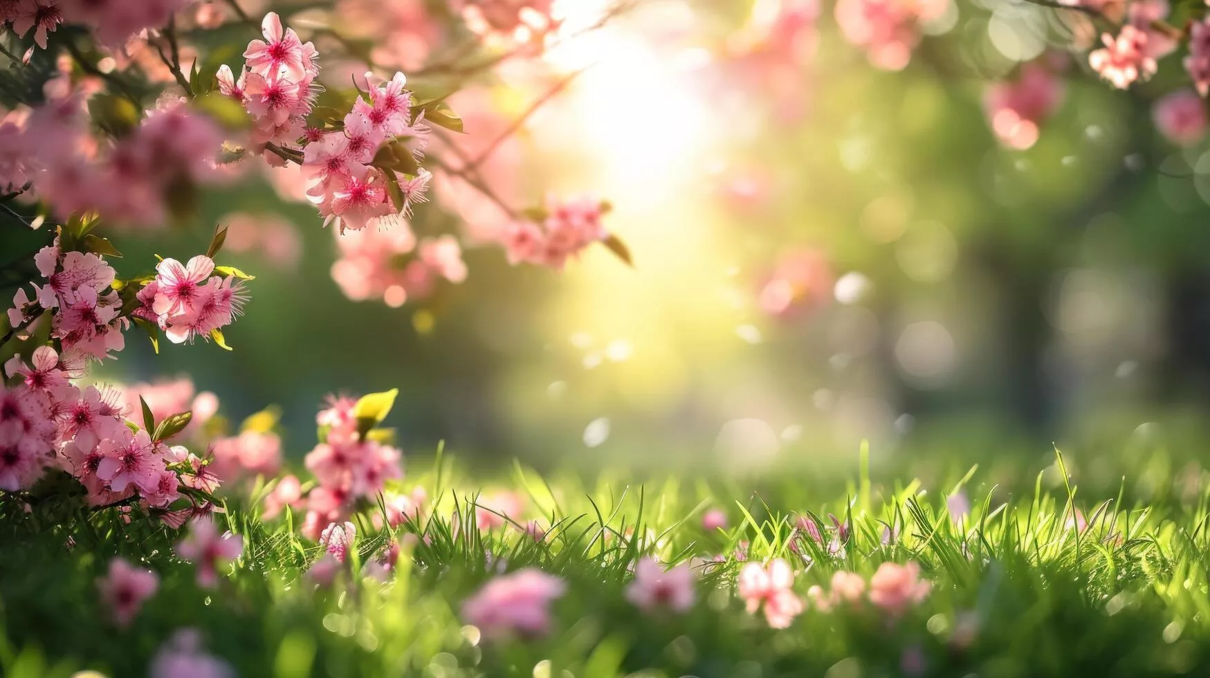 spring morning background