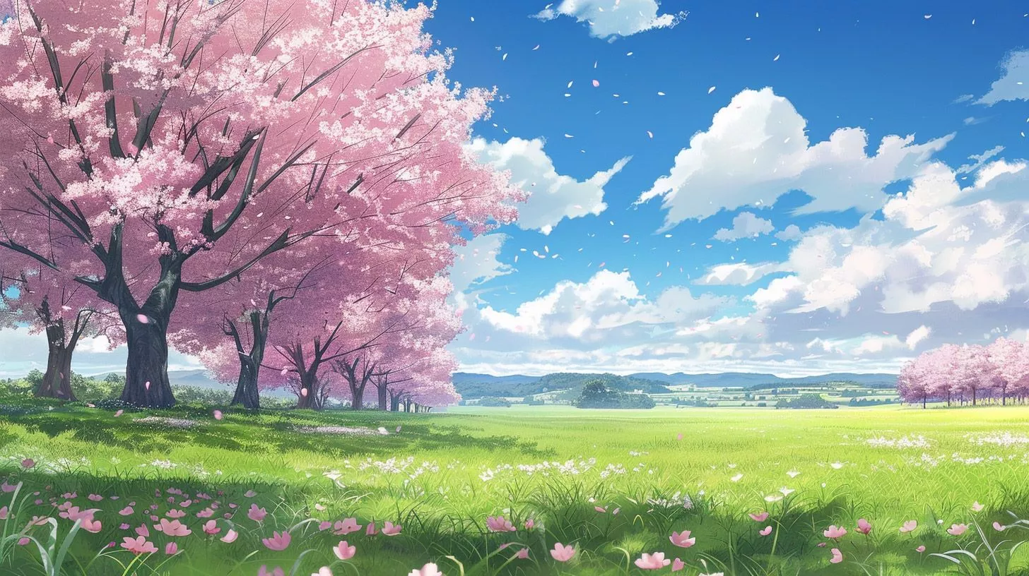 Sakura tree anime wallpaper desktop
