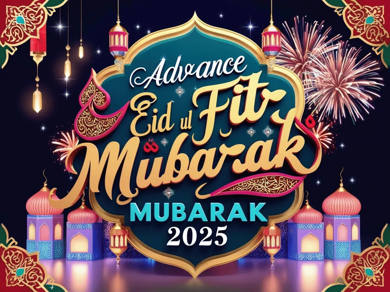 Advance Eid Ul Fitr Mubarak 2025 Image