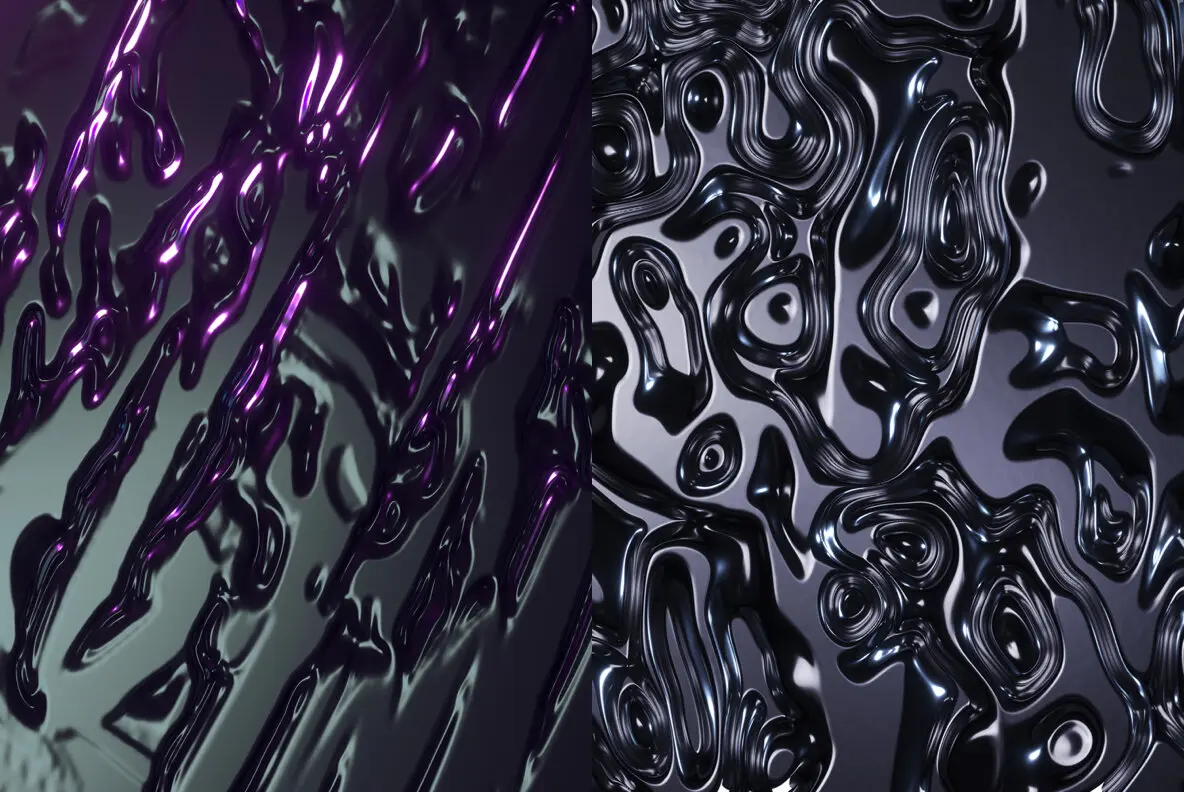 Liquid Metal Features Hyper Realistic Molten Texture, New From Danny Jones