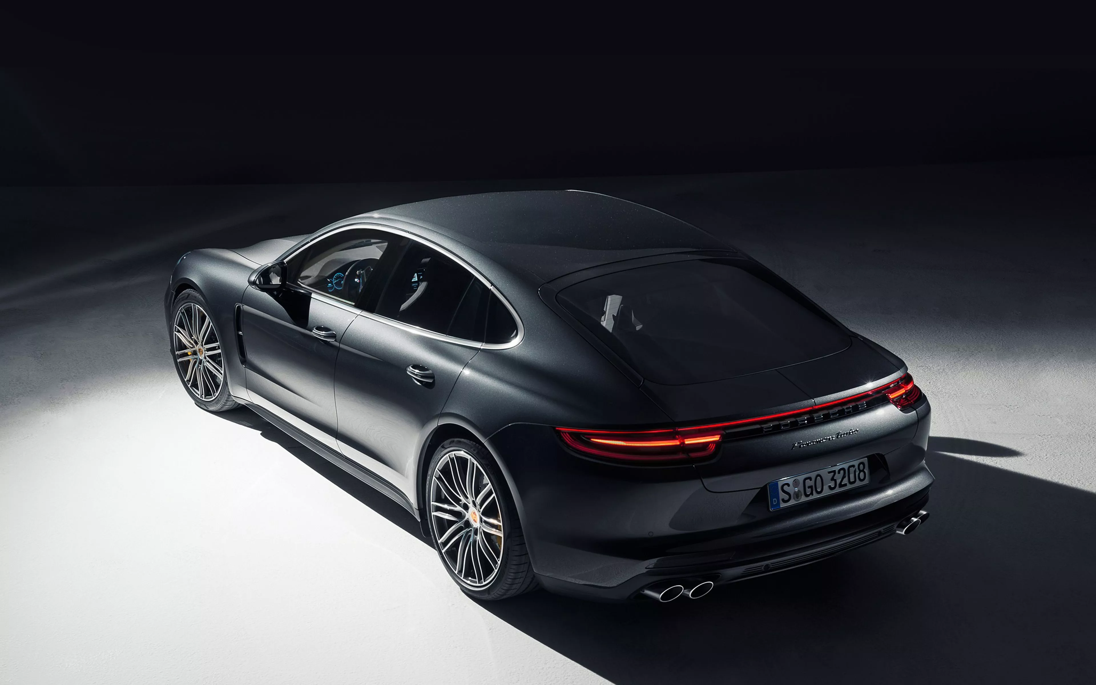 Porsche Panamera Dark Car Art