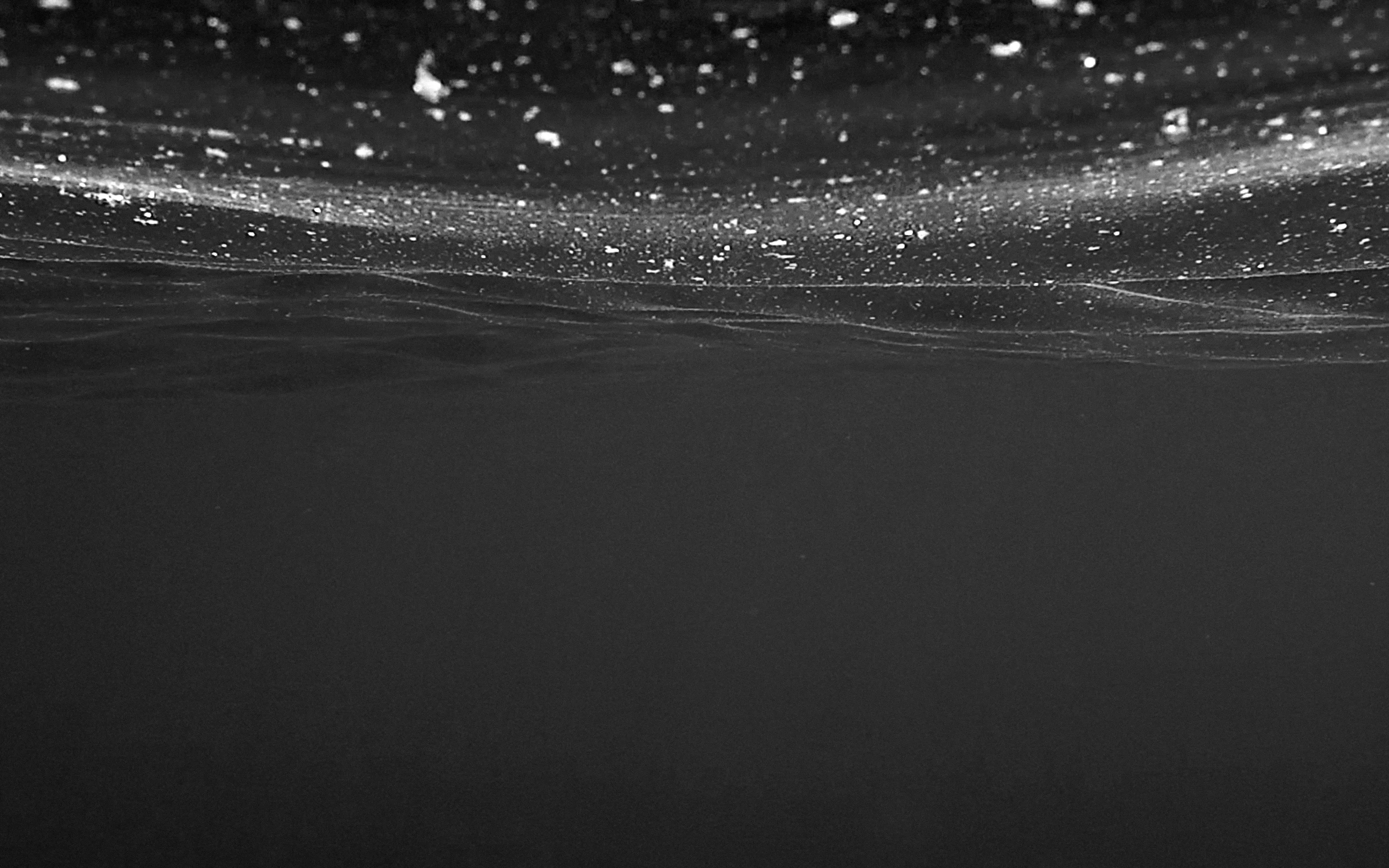 Sea Water Bw Dark Under Pattern