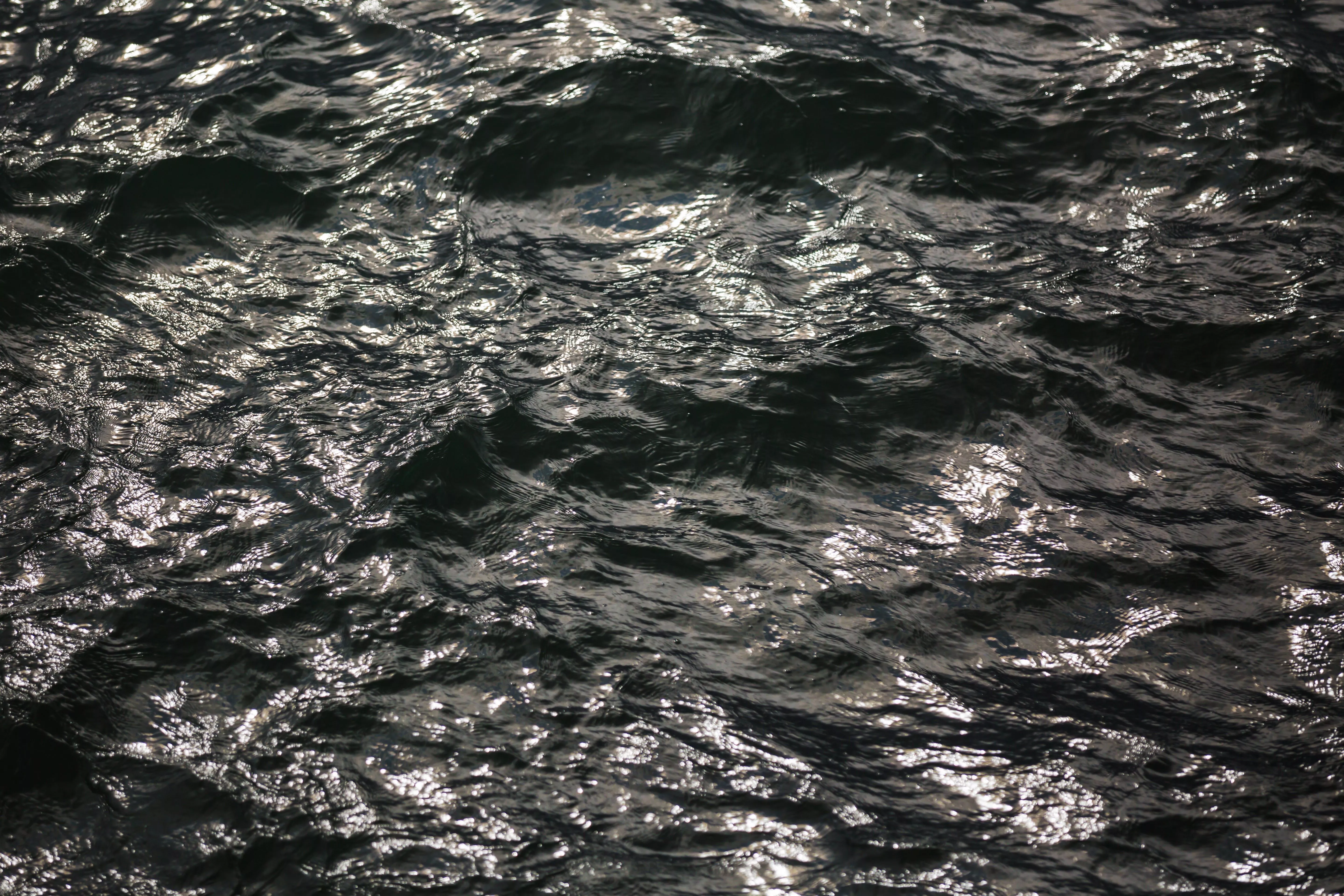 Sunlight Reflects On Water Texture
