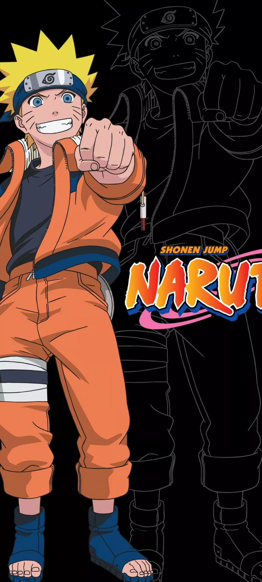 Naruto Uzumaki Wallpaper 4K, Black