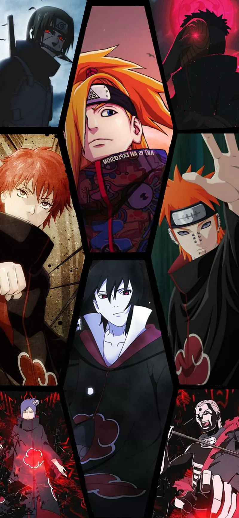 Akatsuki, anime, naruto, HD