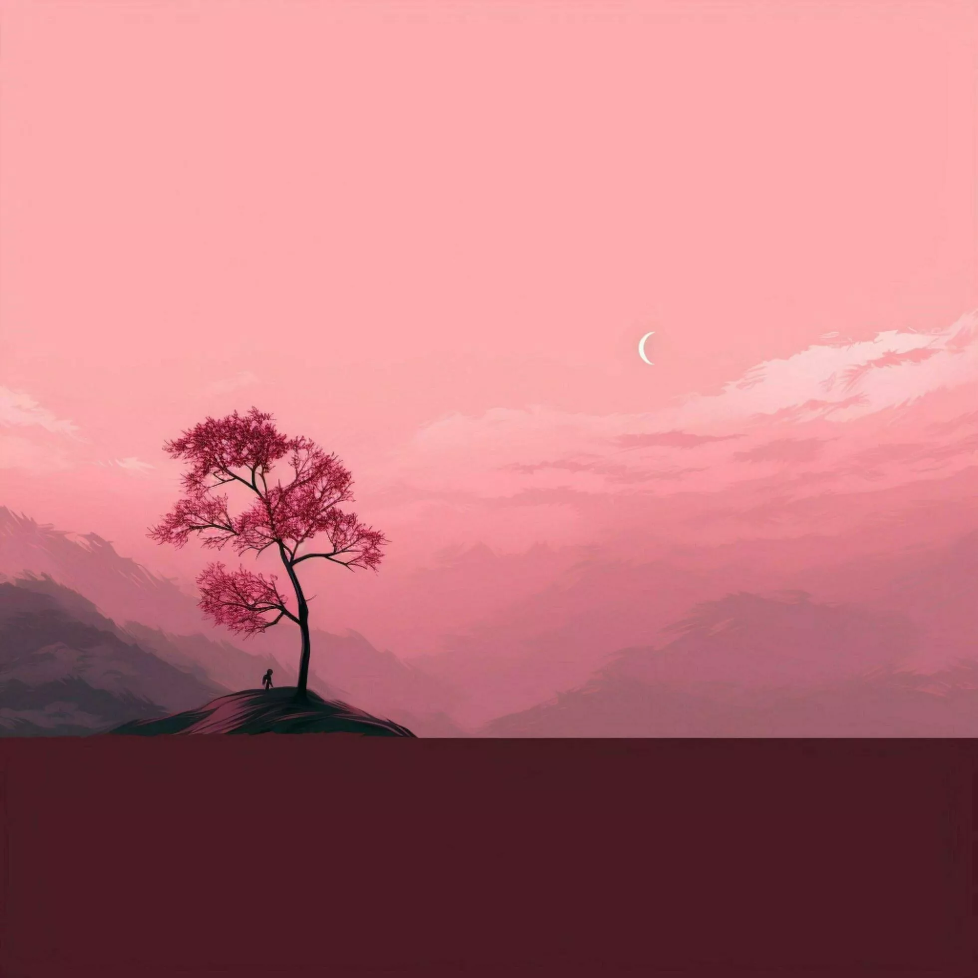 megenta Minimalist wallpaper high