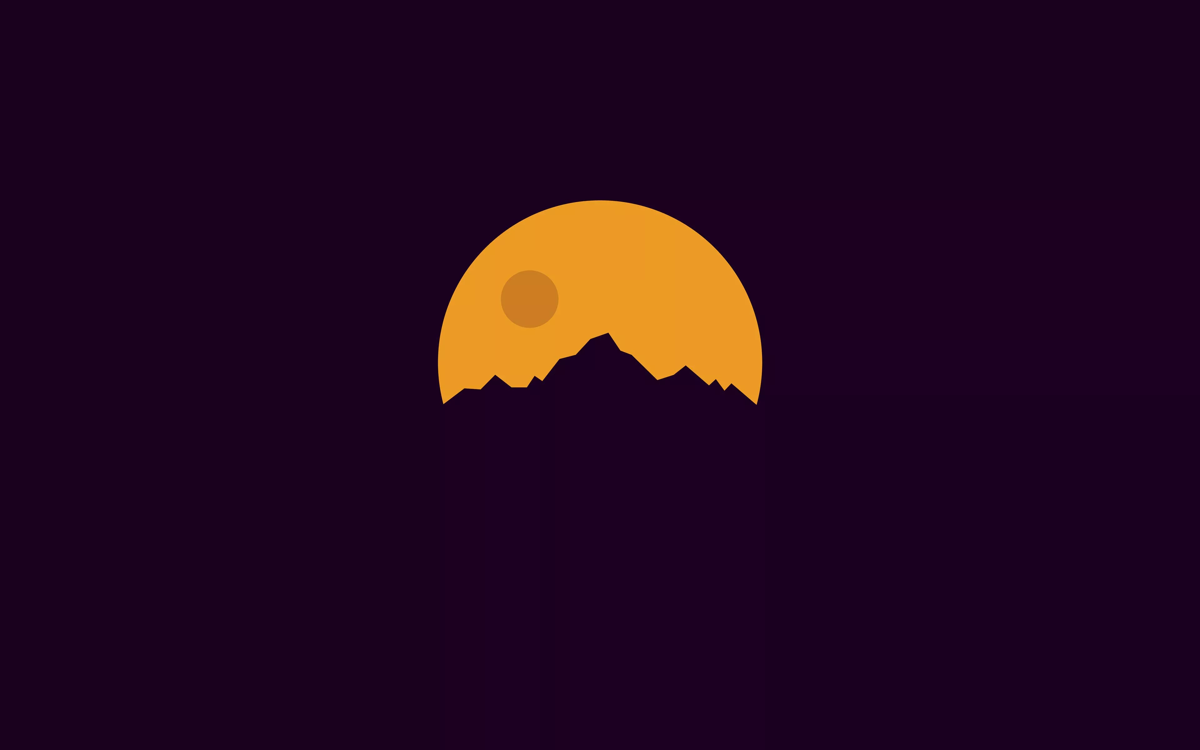 Minimal Sunset Art Illustration
