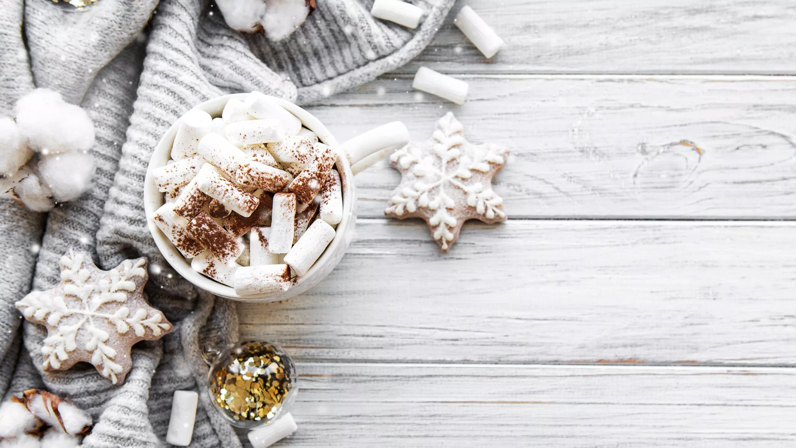 Cookie Hot Chocolate Marshmallow 4K HD