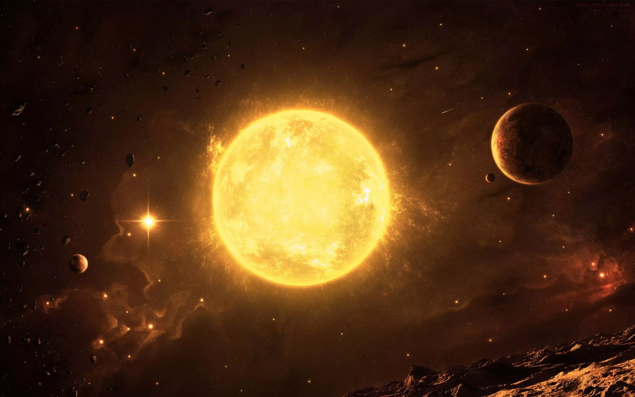 Sci Fi Sun Wallpaper In 4K Resolution
