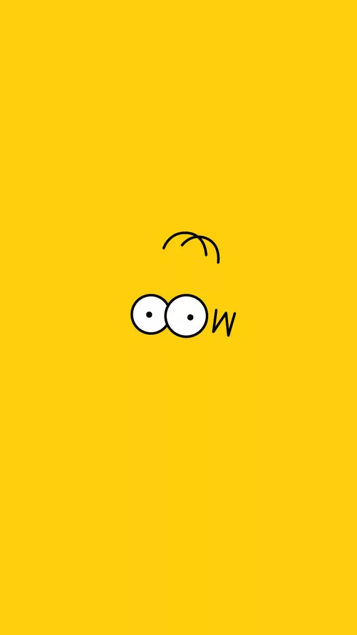 Minimalist Homer Simpson Wallpaper