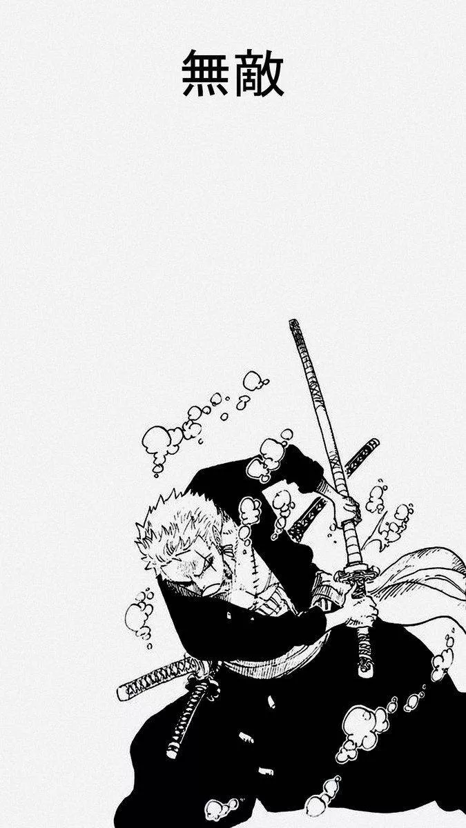 One Piece Phone Zoro With Sword Manga