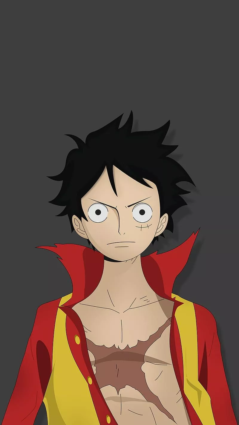Monkey D Luffy, 2018, black, dark, flat