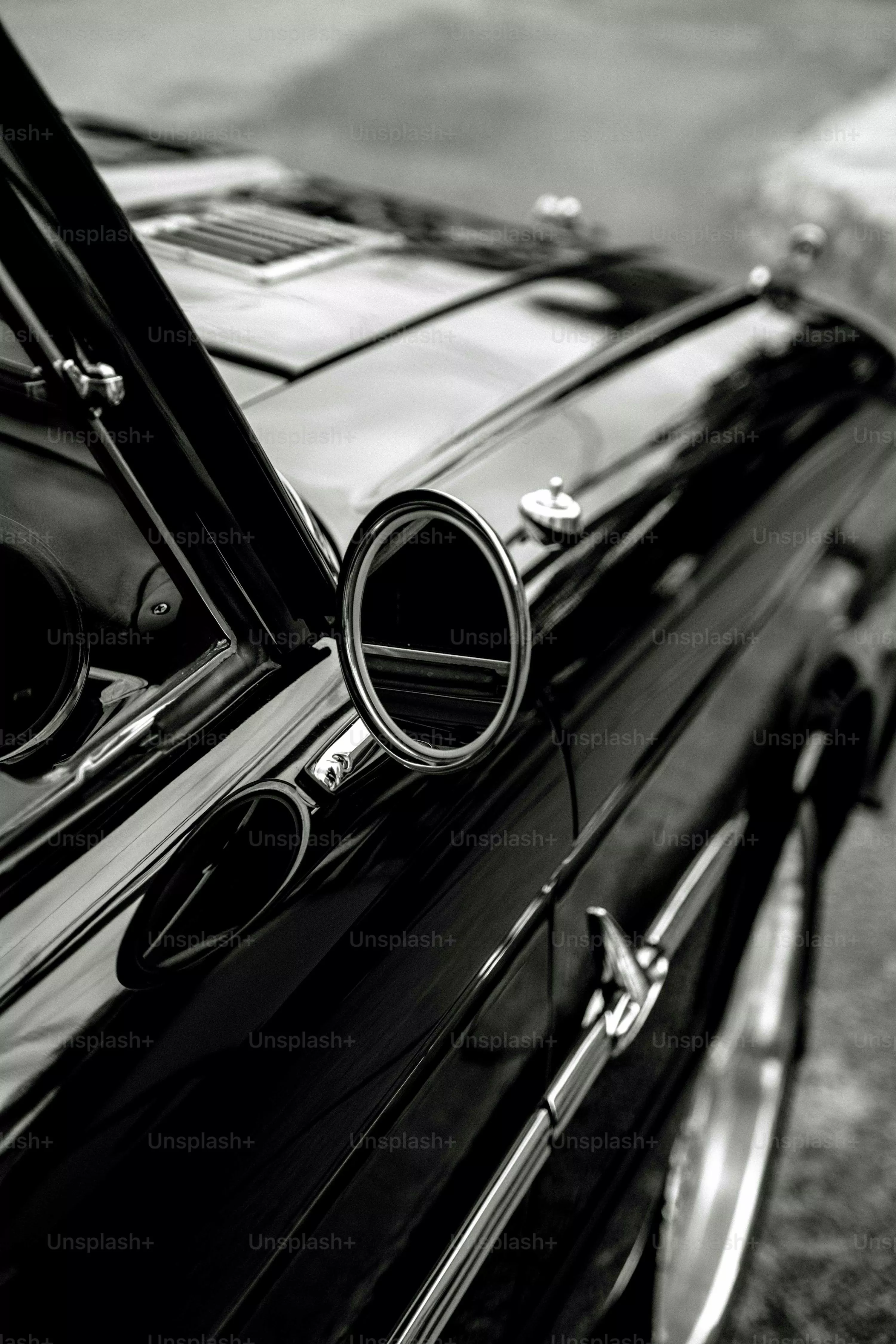 Black And White Car Picture