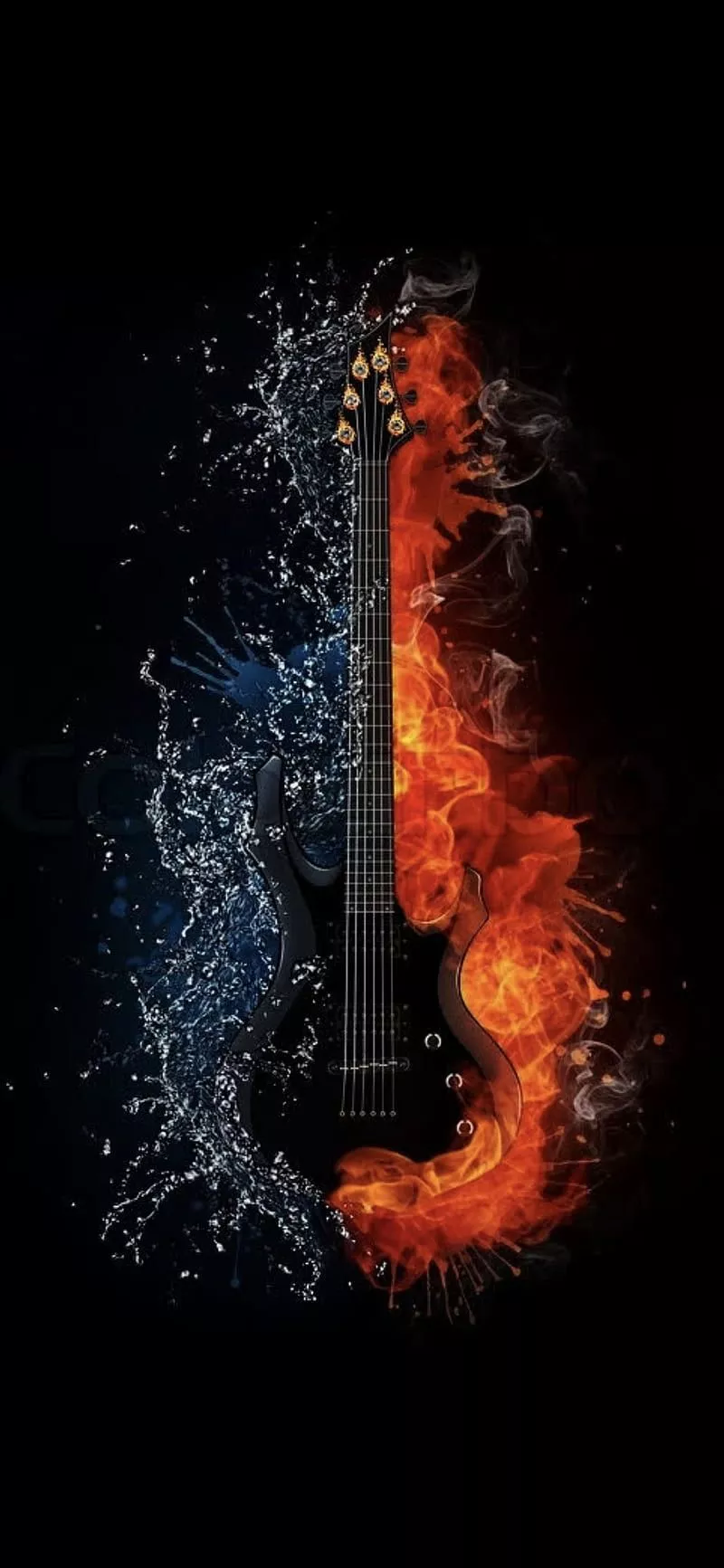Water Fire Guitar, bass, guitars, music
