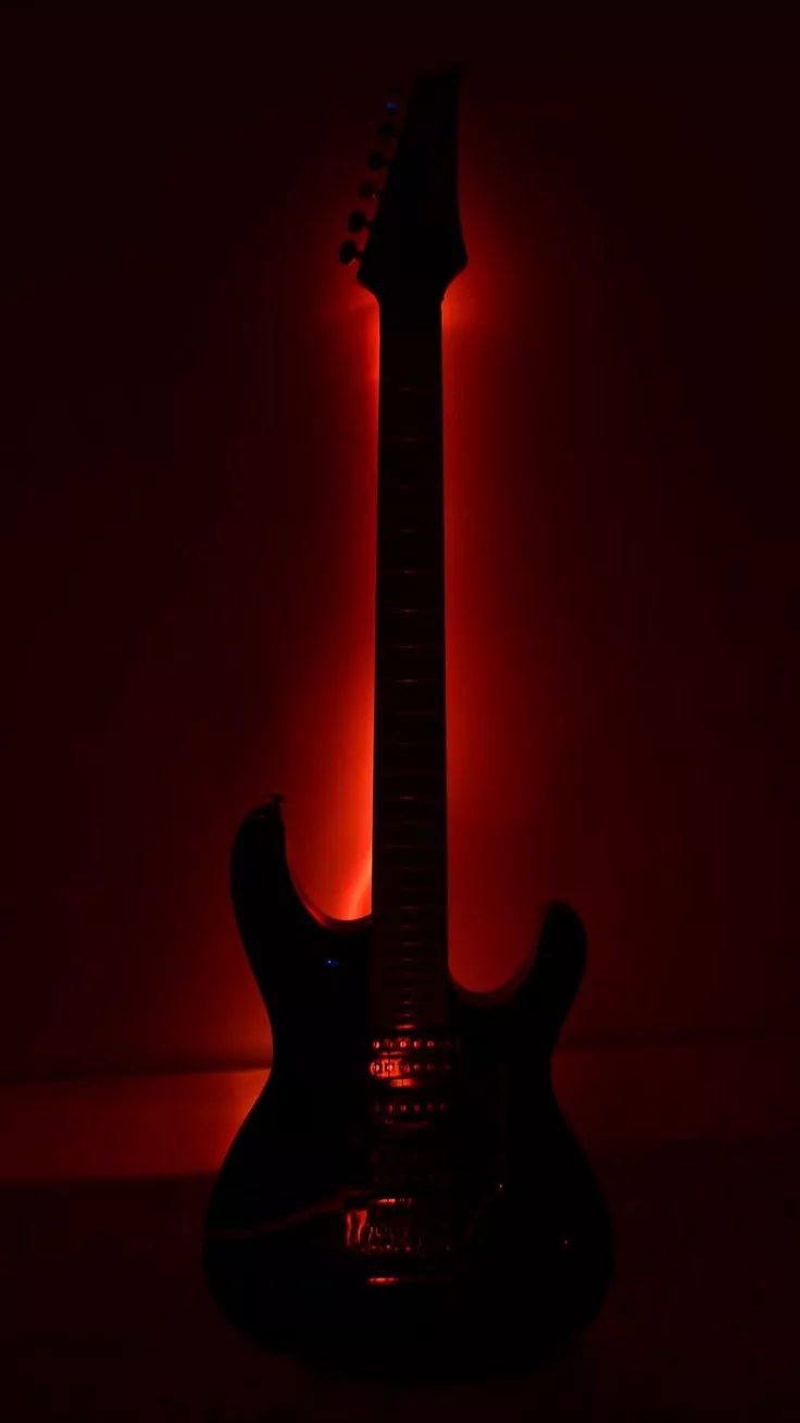 Wallpaper guitar, instrument, dark