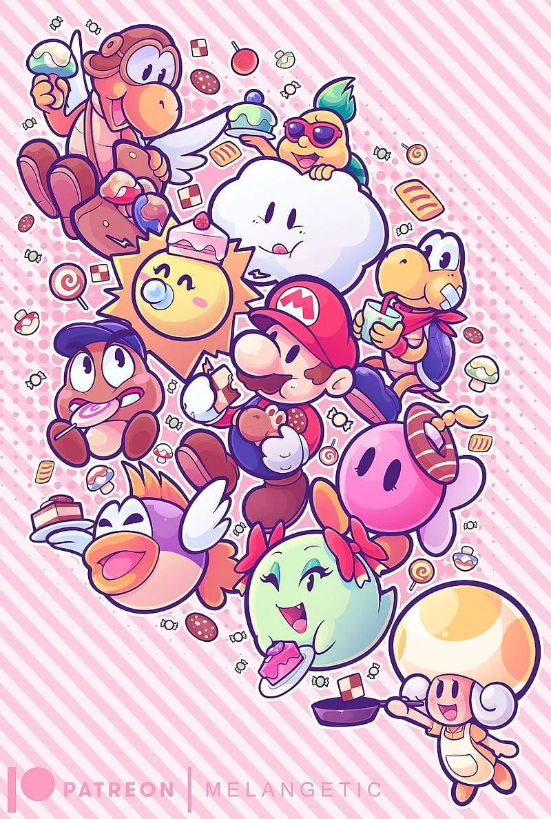 Paper Mario 64, art, nintendo, paper mario, HD phone wallpaper