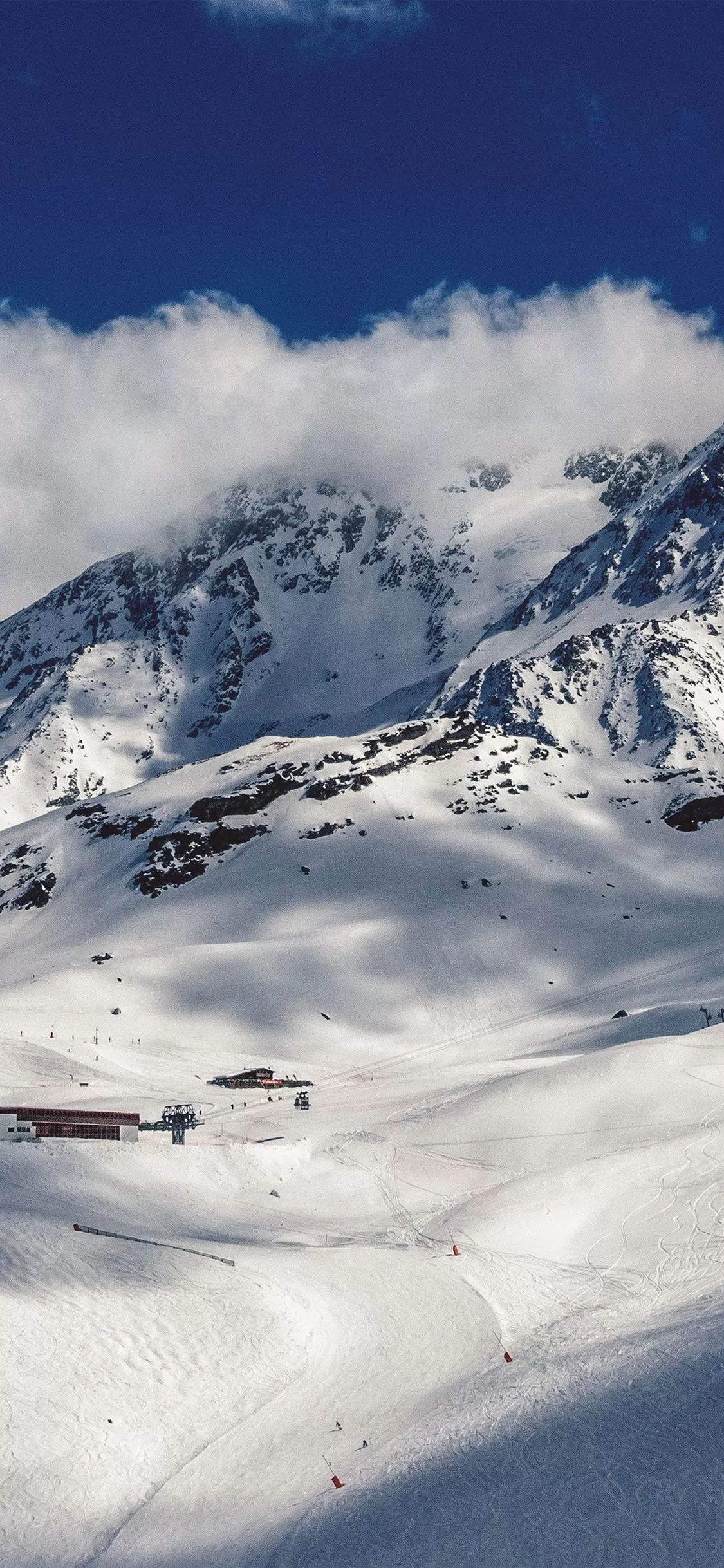 Snow Mountain Winter Nature Wallpaper