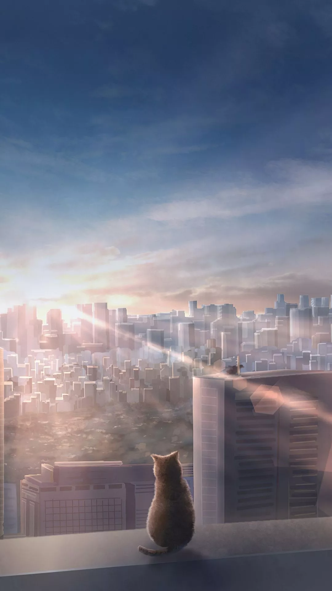 Anime Cat 4k iPhone 7, 6s, 6