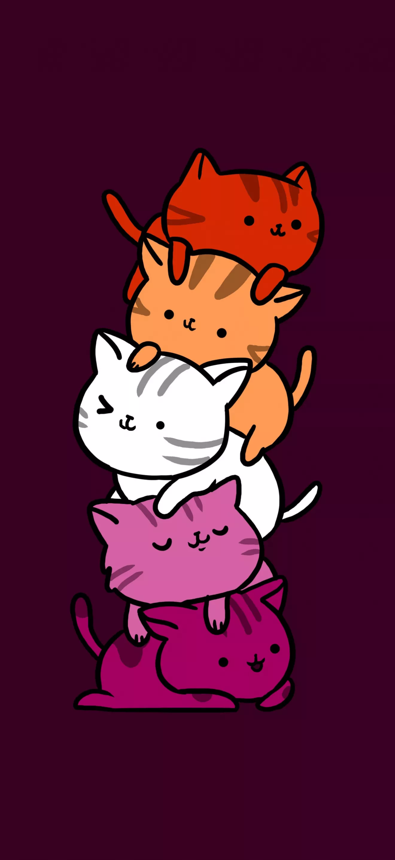 Cat pile Wallpaper 4K, Kawaii cats