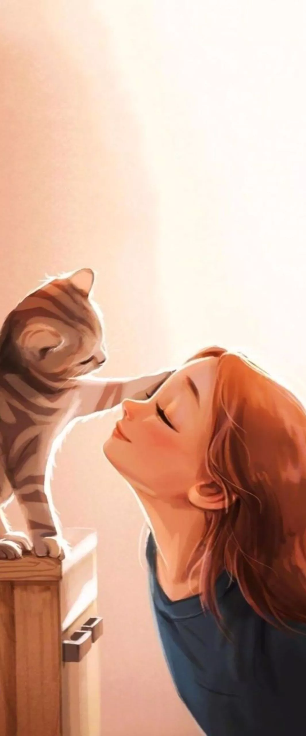 Anime Cat Girl iPhone Wallpaper 4k