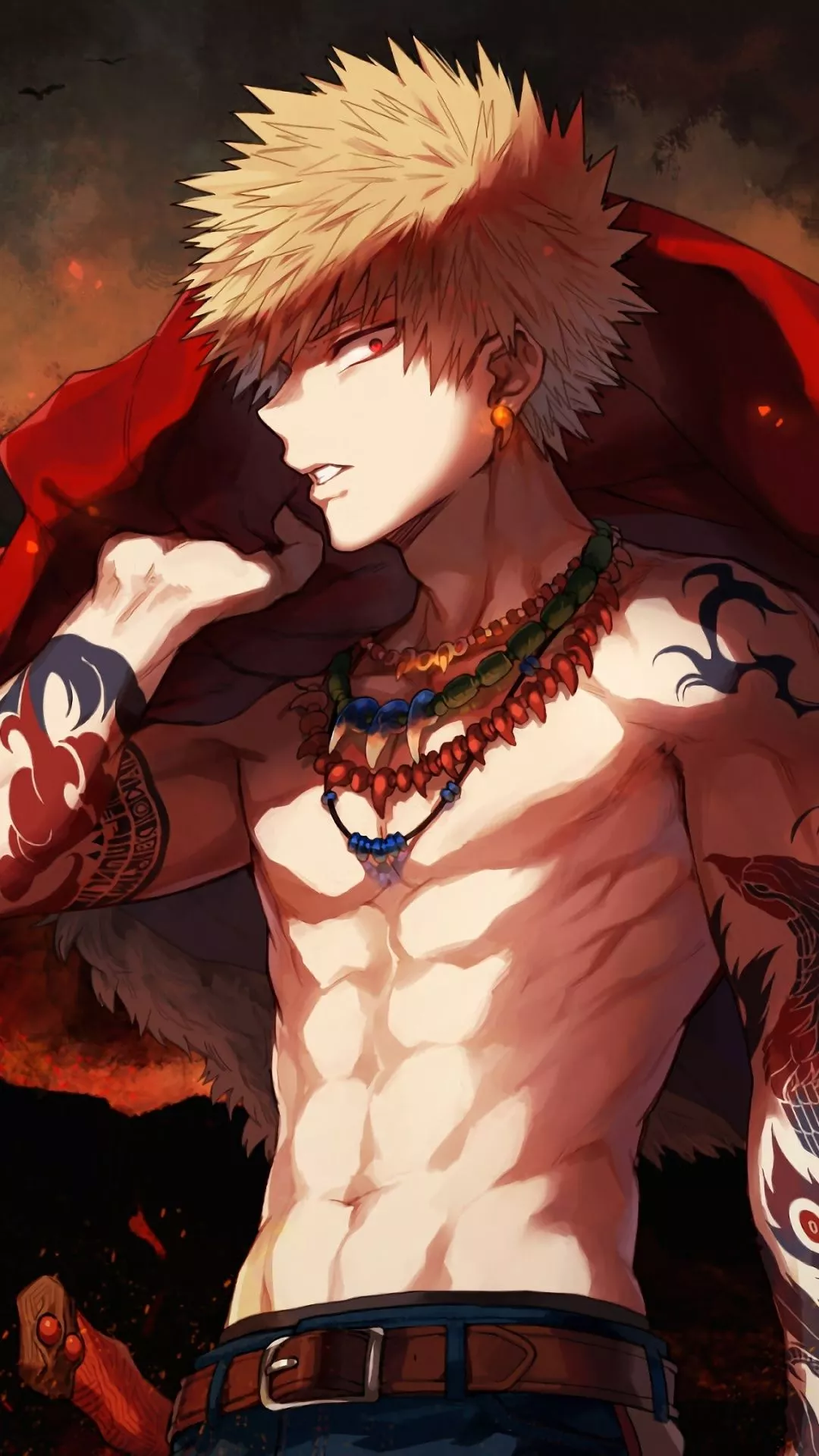 Mobile wallpaper: Anime, Katsuki