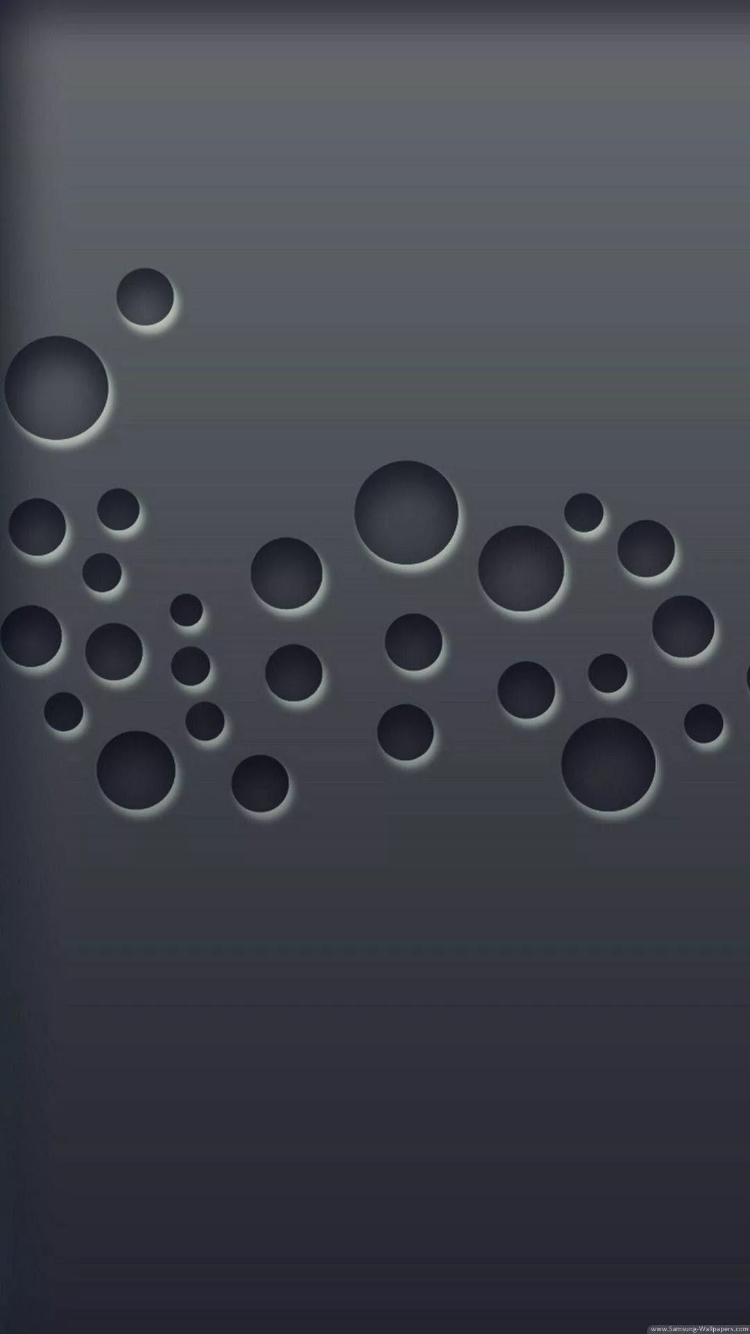 3D Punch Holes Dark Grey iPhone
